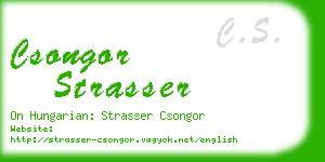csongor strasser business card